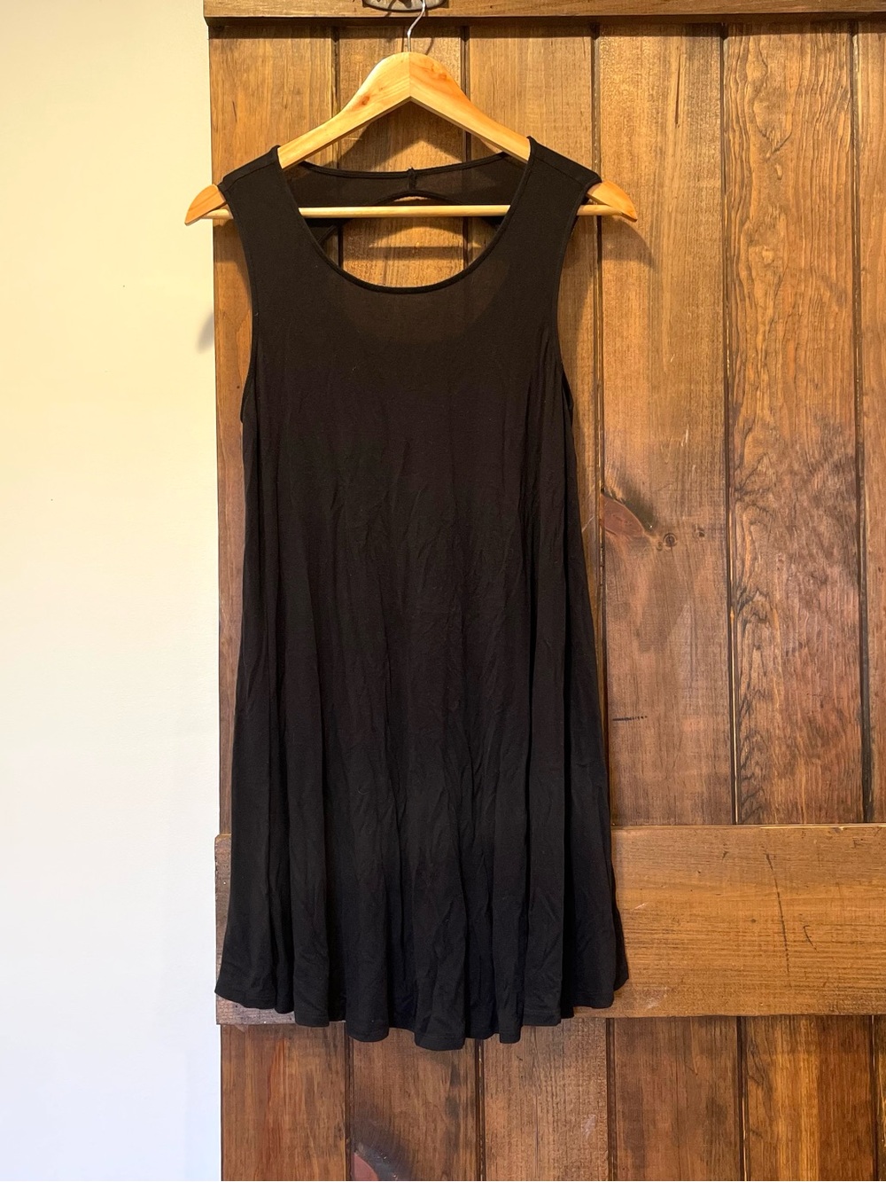 American Eagle Black Cutout Back Swing Mini Dress Small